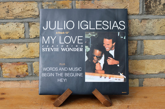 Julio Iglesias - My Love (1988, 12" Vinyl Single) ft. Stevie Wonder