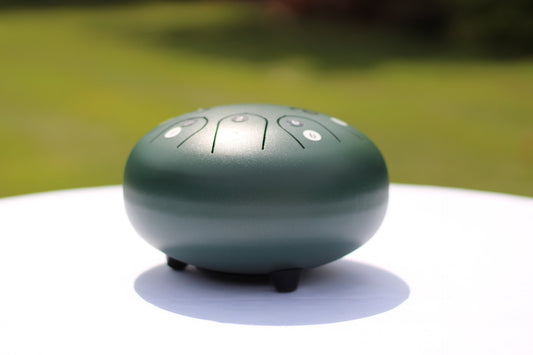 Mini 8-Tone Steel Tongue Green Hand Pan Drum