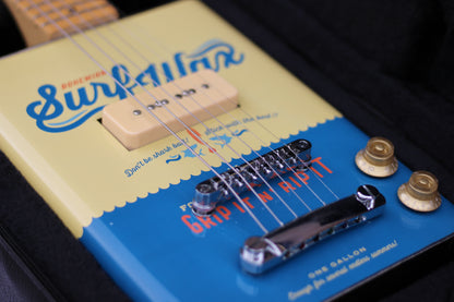 Bohemian BG25SW Oil Can Electric Guitar with P90 in Surf Wax